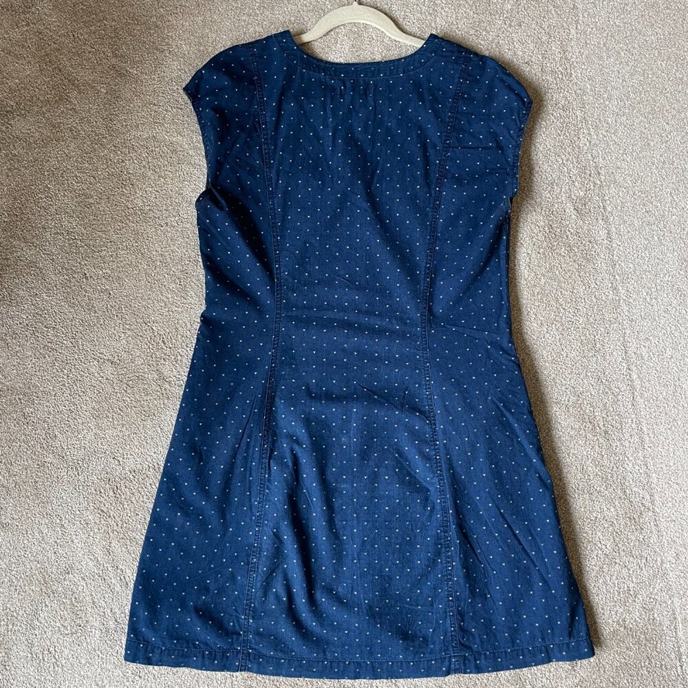 New Lower Price!! Indigo Cap-Sleeve Button-Front … - image 6